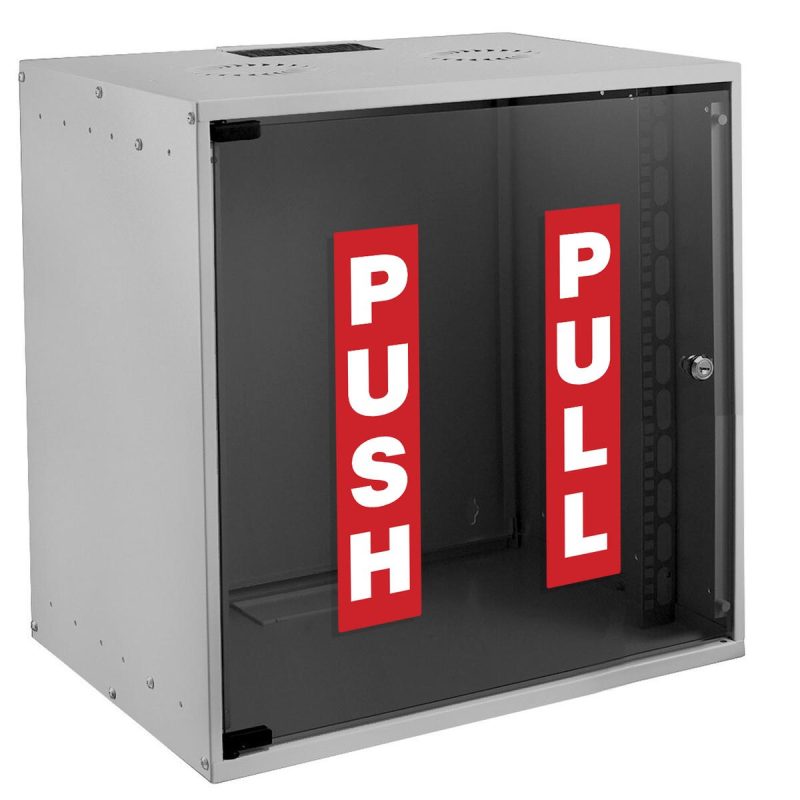 Push Pull Door Sticker Set - Stickers Factory