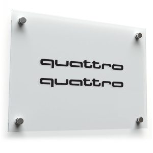 Quattro Logo Sticker Set