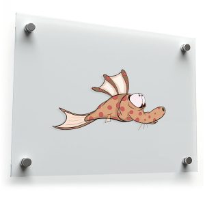 Quirky Cartoon Fish Decal