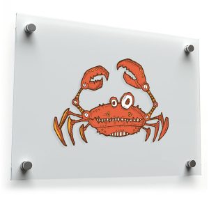 Quirky Crab Sticker