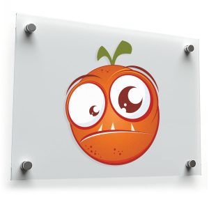 Quirky Orange Sticker