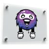 Quirky Purple Monster Vinyl Sticker