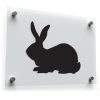 Rabbit Silhouette Sticker 1
