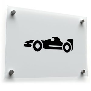 Racing Car Silhouette Sticker