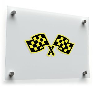 Racing Checkered Flag Sticker