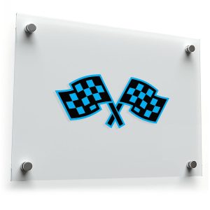 Racing Checkered Flags Sticker