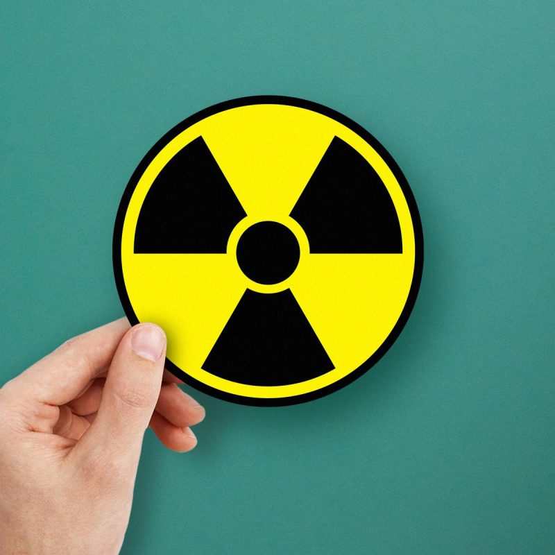 Radiation Hazard Symbol Sticker - Stickers Factory