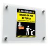 Radio On Air" Warning Sticker – Be Quiet or