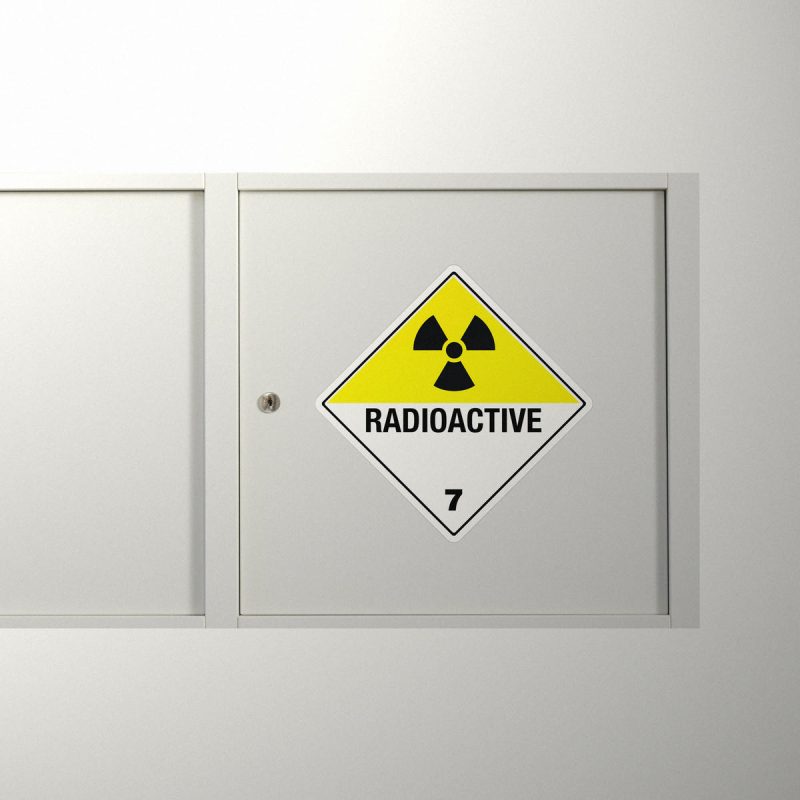 Radioactive Warning Sticker - Stickers Factory