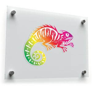 Rainbow Chameleon Sticker