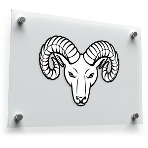 Ram Head Vinyl Sticker