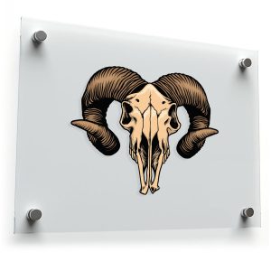 Ram Skull Vinyl Sticker