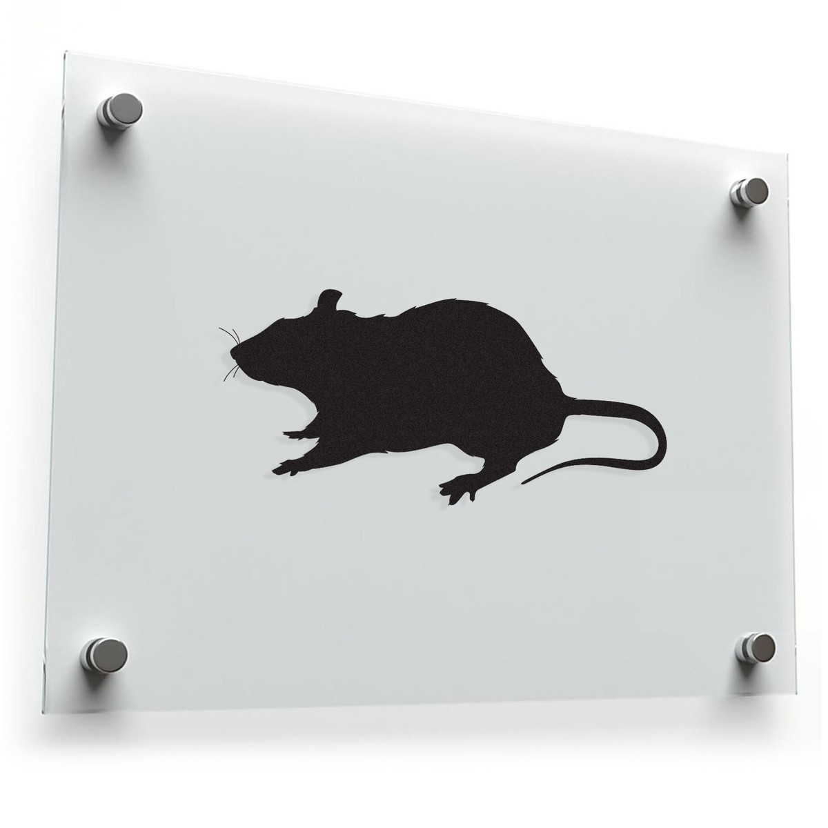 Rat Silhouette Vinyl Sticker 3 Rat Silhouette Vinyl Sticker