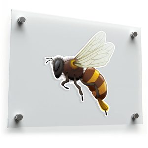 Realistic Honey Bee Sticker
