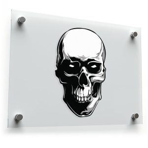 Realistic Skull Sticker
