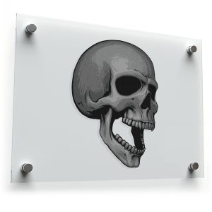 Realistic Skull Sticker