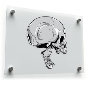 Realistic Skull Sticker
