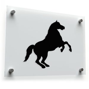 Rearing Horse Silhouette Sticker