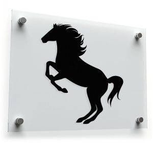 Rearing Horse Silhouette Sticker