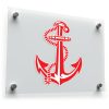 Red Anchor Vinyl Sticker