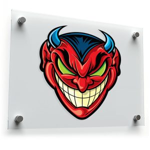 Red Devil Vinyl Decal
