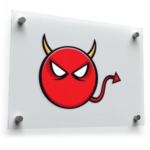 Red Devil Vinyl Sticker