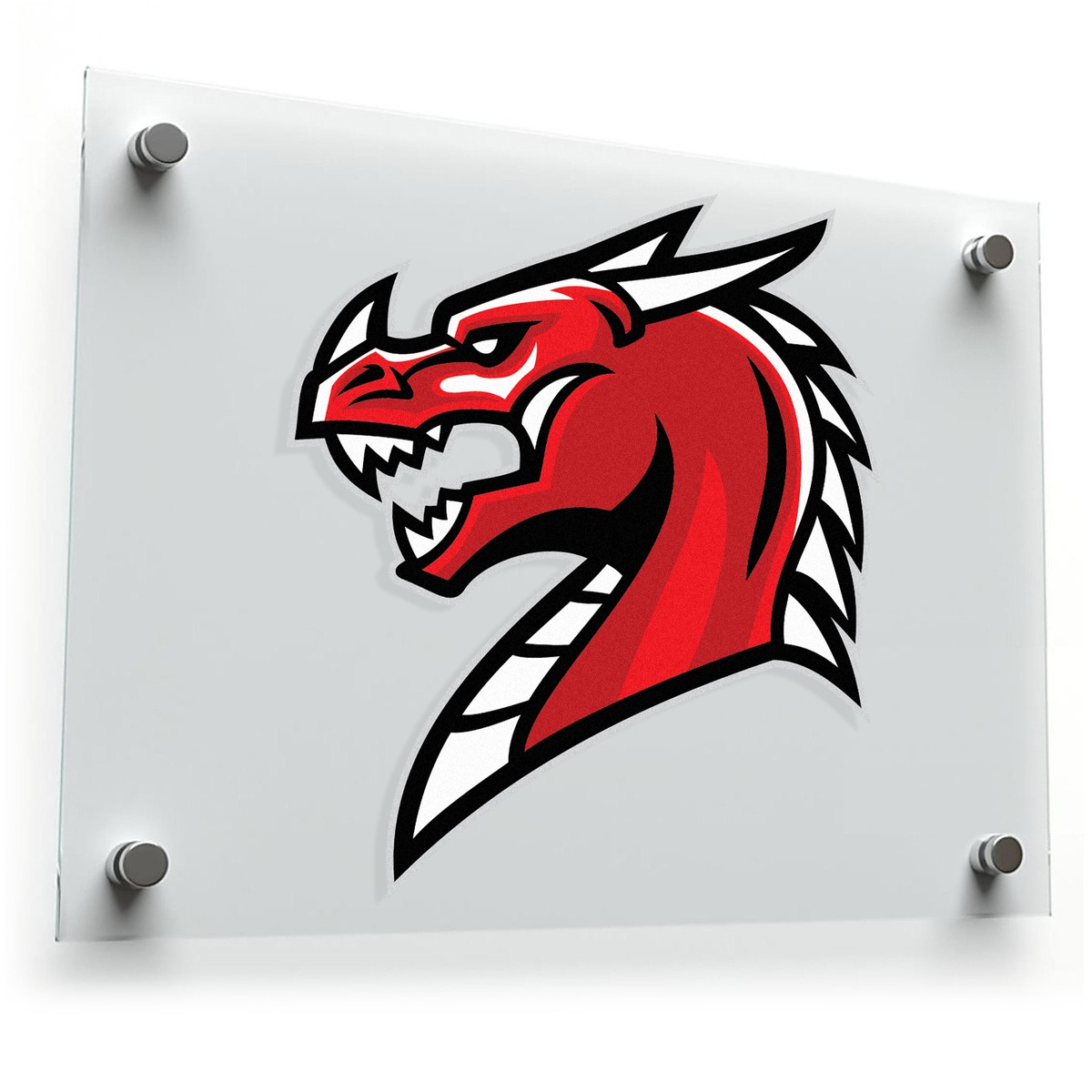 Red Dragon Vinyl Sticker 3 Red Dragon Vinyl Sticker