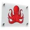Red Octopus Vinyl Decal