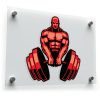 Red Powerlifting Vinyl Sticker 1