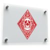 Red Skull Diamond Vinyl Decal 1