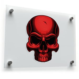 Red Skull Sticker