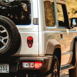 Alternative view of Red Skull Sticker