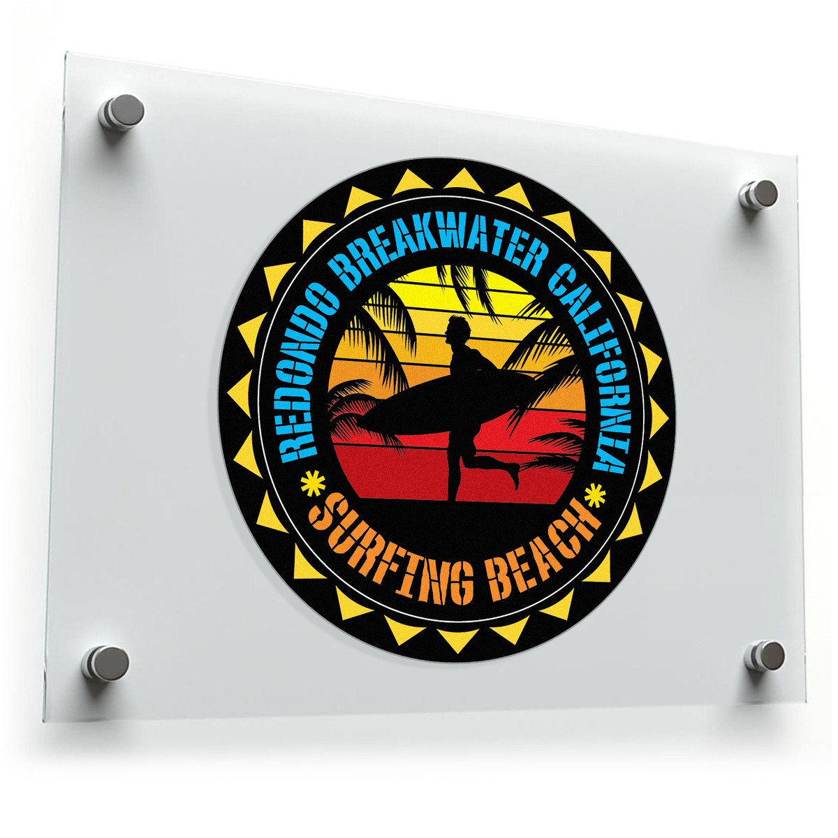 Redondo Breakwater California Sticker 3 Redondo Breakwater California Sticker