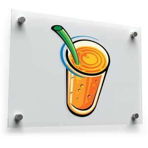 Refreshing Orange Drink Sticker