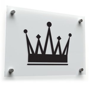 Regal Crown Silhouette Sticker
