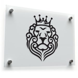 Regal Lion Crown Vinyl Sticker