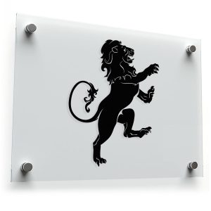 Regal Lion Silhouette Sticker