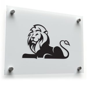 Regal Lion Silhouette Sticker