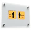 Restroom Directional Sticker