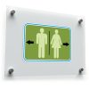 Restroom Directional Sticker