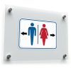 Restroom Directional Sticker 1