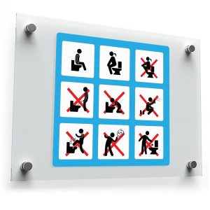 Restroom Etiquette Sticker