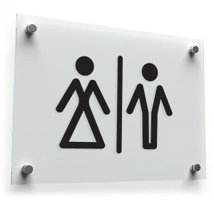 Restroom Sign Sticker