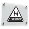 Restroom Sign Sticker – Universal Male and Female Restroom