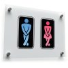 Restroom Symbols Vinyl Decal 1