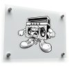 Retro Boombox Vinyl Sticker 1