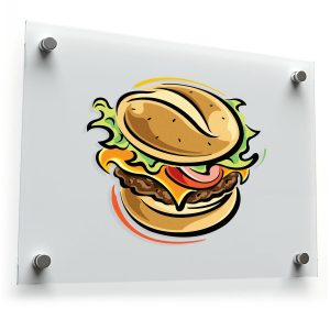 Retro Cheeseburger Decal