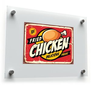 Retro Fried Chicken Sticker