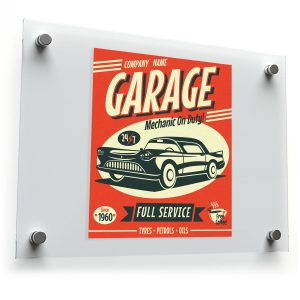 Retro Garage Sign Sticker