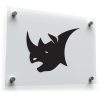 Rhino Head Silhouette Sticker 1